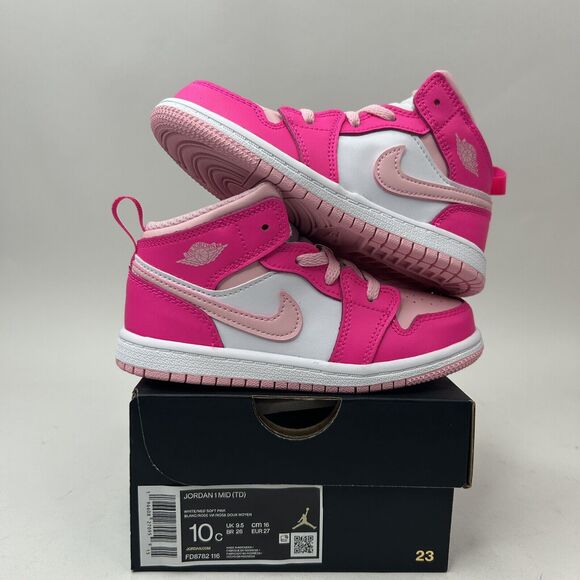 Jordan Other - Nike Air Jordan 1 Retro Mid TD “Fierce Pink/Barbie” 2023